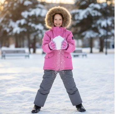 Комплект с комбинезоном SNOW FURLA розовый