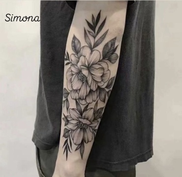 Переводное тату Flower