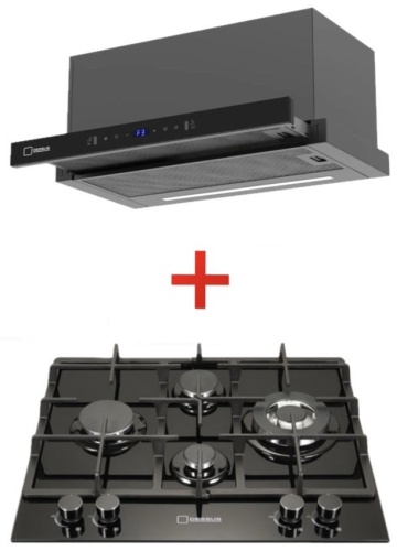 Варочная поверхность Dessus DCG-64006B + DH-603B черный