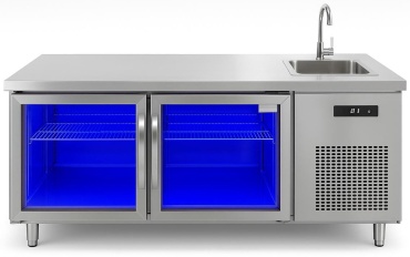 Стол холодильный Foodatlas SBR1880 серый