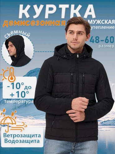 Демисезонная куртка черный