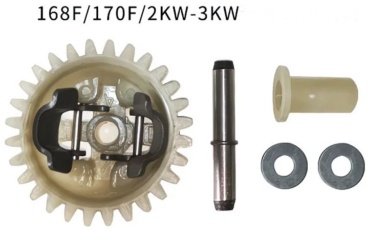 Шестерня регулятора оборотов Lifan 168F, 170F, Honda GX120-GX160-GX200 (комплект) для мотоблока / генератора / мотопомпы