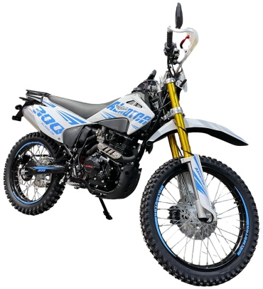 Мотоцикл Almotor AL300-06 белый, черный, красный