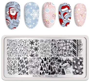 BORN PRETTY пластины Christmas