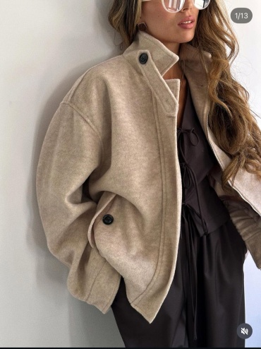 Бомбер AA.COLLECTION коричневый, бежевый
