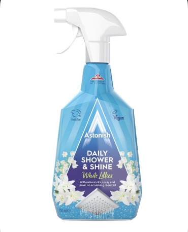 Спрей ASTONISH Чистящее средство для ванной и душевой кабины Astonish Daily Shower &amp; Shine White Lilies 0.75 л