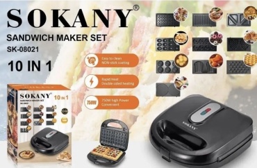 Мультипекарь SOKANY SK-08021 черный