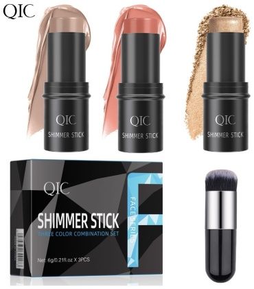 Qic SHIMMER STICK румяна, скульптор, крем-хайлайтер Stick A