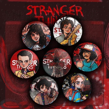 Набор значков «очень странные дела/stranger things»