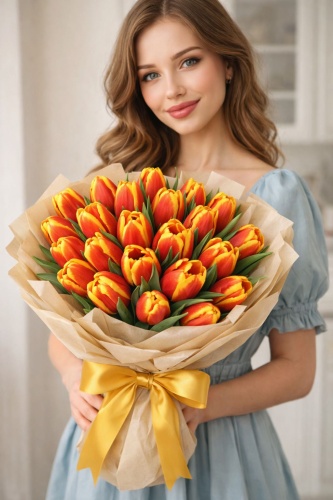 Floria.kz Букет «Огненный Закат»