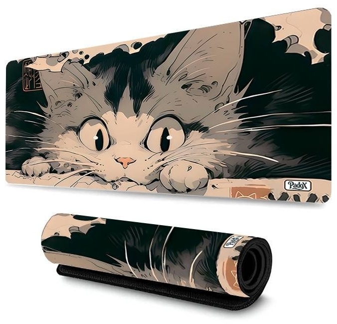 Коврик для мыши PadoX Cat 900x400x3 мм рисунок