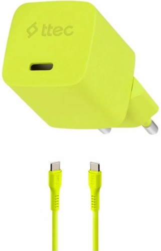 Зарядное устройство TTEC 2SCG20CNS USB Type-C 20 Вт желтый