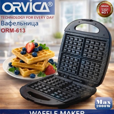 Вафельница Orvica ORM-613 черный