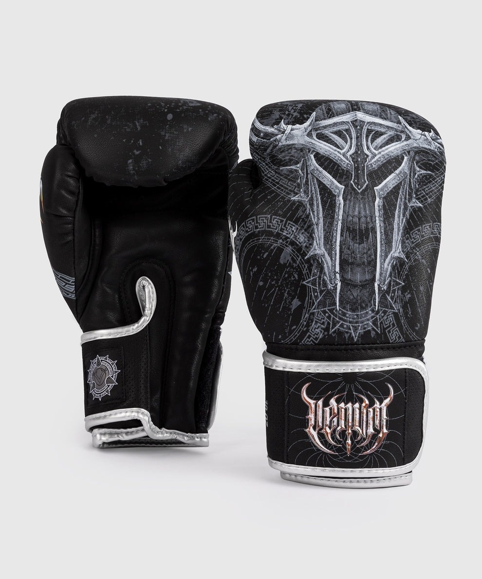 Боксерские перчатки Venum 16 oz черный, серый
