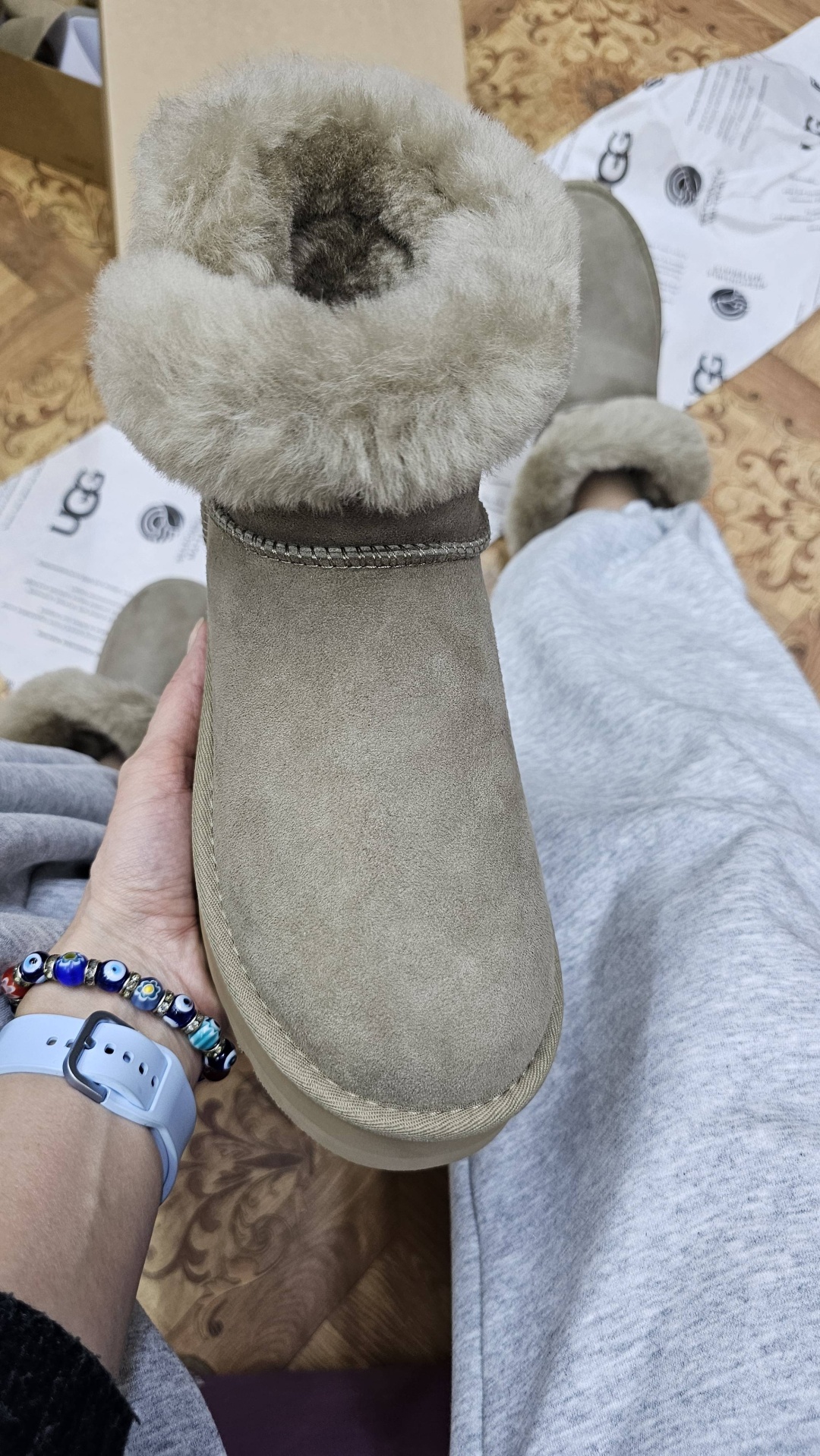 Угги хаки