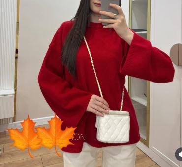 Свитшот IU BRAND однотонный темно-бордовый