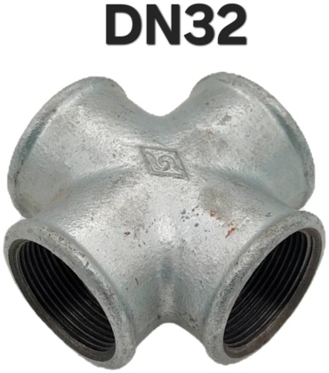 Крестовина чугунная DN32