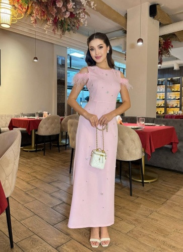 Вечернее платье Lady Style розовый