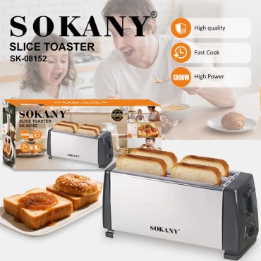 Тостер SOKANY SK-08152 мультиколор