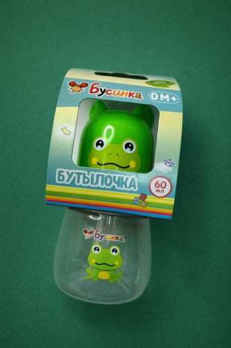 Бутылочка БУСИНКА 7701 60 мл зеленый