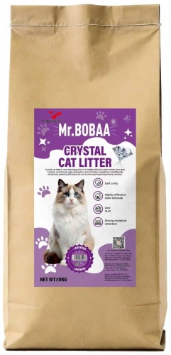 Наполнитель Mr.BOBAA LAVENDER силикагелевый впитывающий 30 л 10 кг