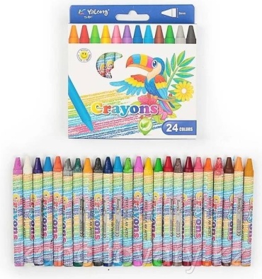 Восковые мелки 24 цв