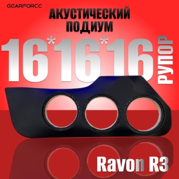 GearForce 16x16x16xРупор подиум под динамики для Ravon R3 подиум 2 шт