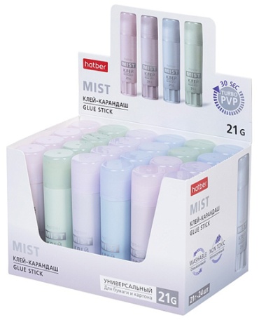 Клей Hatber Клей-карандаш 21г. Hatber Mist 21 г, 1 шт