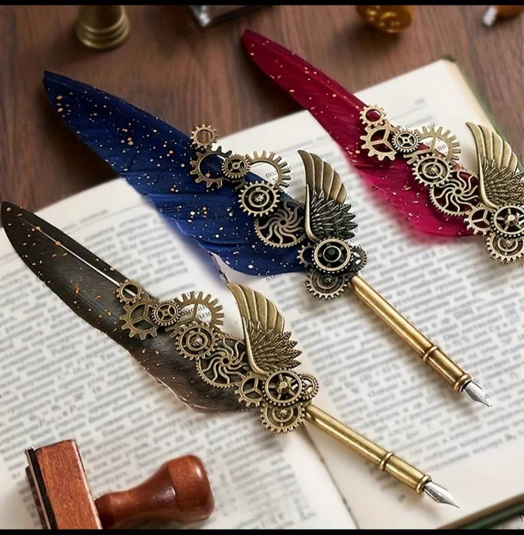 Перо для письма. Feather pen 1 шт