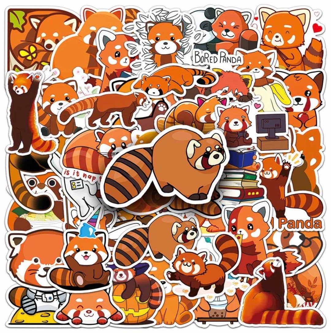 Наклейки Набор Panda orange 50