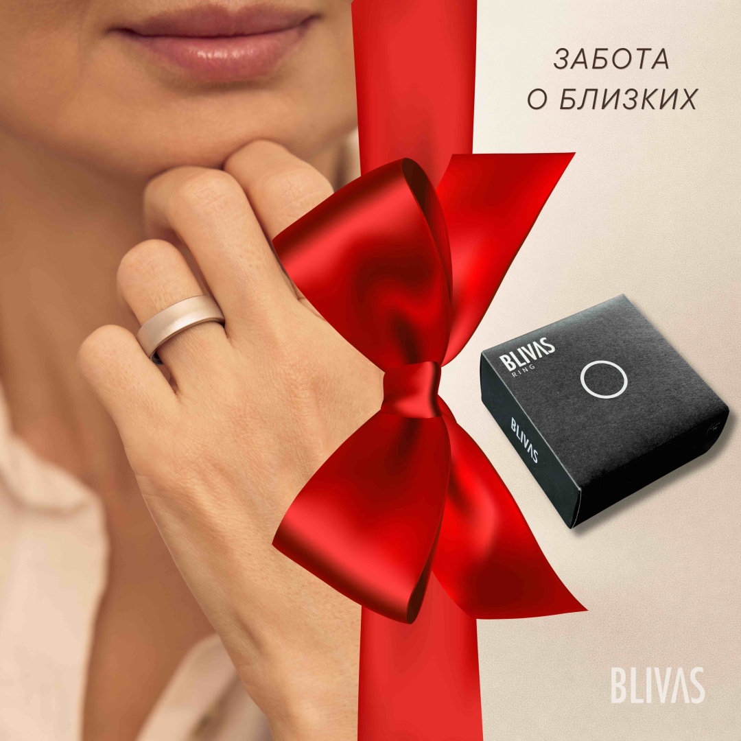 Смарт-кольцо BLIVAS Ring размер 10 серебристый