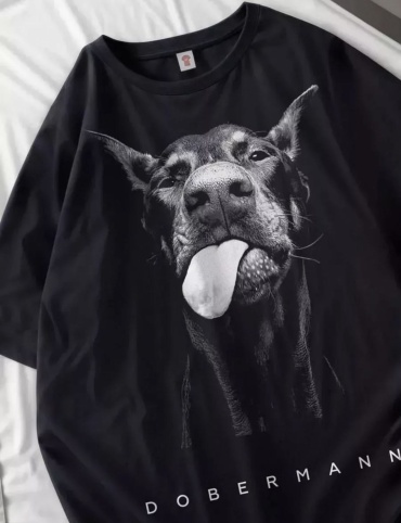 Футболка Velvet Dobermann черный