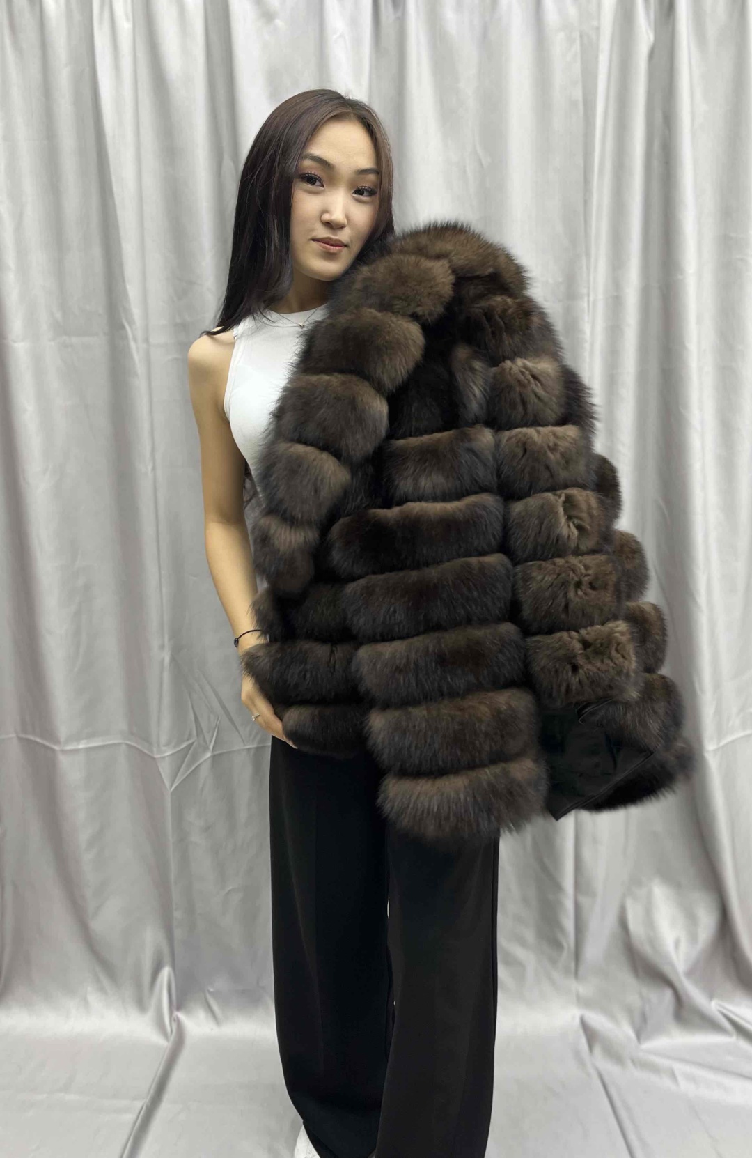 Шуба коричневый