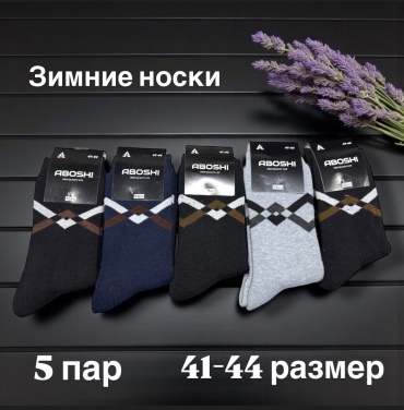 Носки SPEED WIN 5 пар черный, серый 41-44