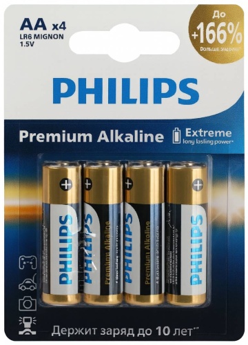 Батарейка AA Philips 4 шт