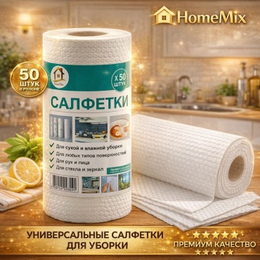 Бумажные полотенца HomeMix 10300 50 шт