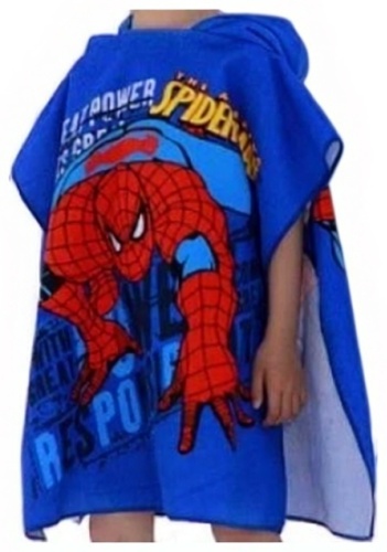 Полотенце-пончо Spiderman 60x60 см 1 шт, хлопок, микрофибра