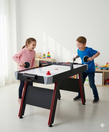 Игровой стол для аэрохоккея белый 4 фута