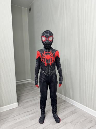 Карнавальный костюм Spider man черный, красный