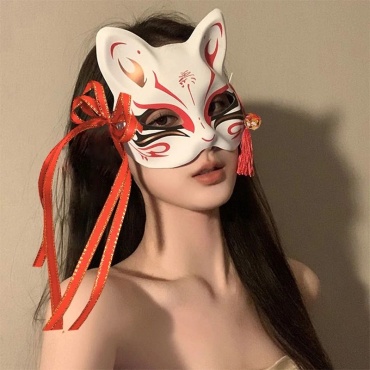 Маска QAZLUX Маска Kitsune Red — Лиса духов