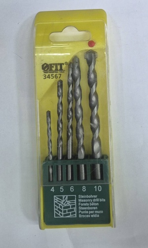 Сверло FIT по бетону 34567 10 мм, 5 шт.