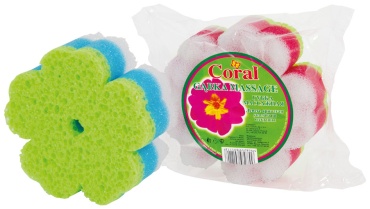 Coral губка для тела, универсальное мультиколор 1 шт