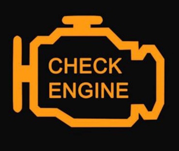 Наклейка CHECK ENGINE 15x11 см