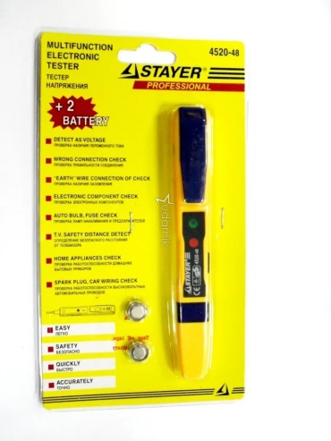 STAYER индикатор напряжения 4520-48, аналоговый
