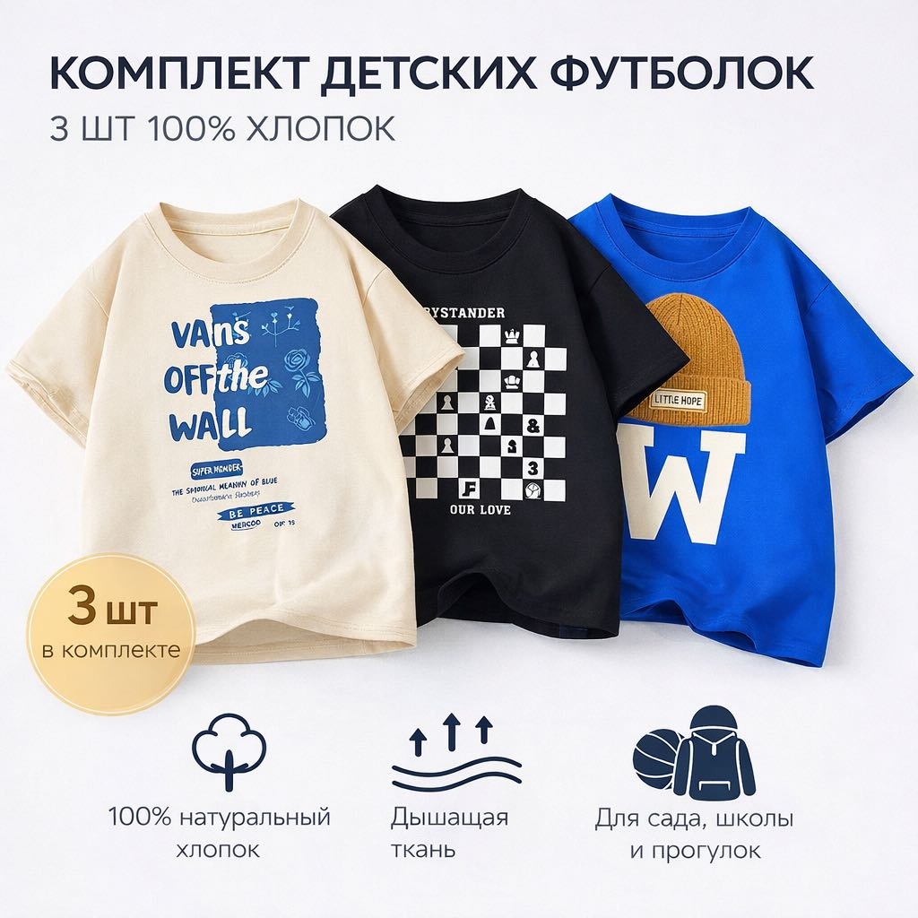 Футболка Basta athletic рисунок мультиколор
