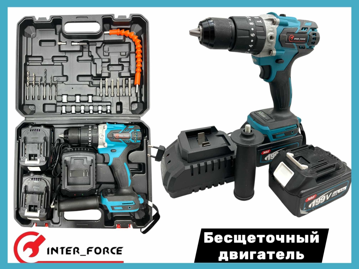 INTER_FORCE дрель-шуруповерт INT-LD 48 В