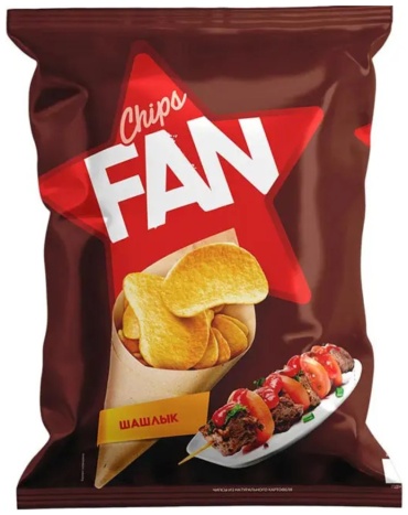 Чипсы FAN картофельные шашлык 120 г