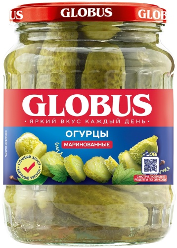 Globus огурцы маринованные 1500 мл