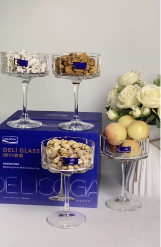 Delisoga креманка Сандық фигурная 4 шт, стекло
