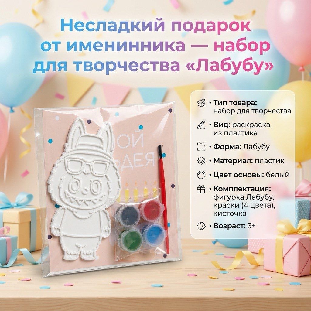 Набор Набор для творчества Набор для раскрашивания Фигурка Лабубу